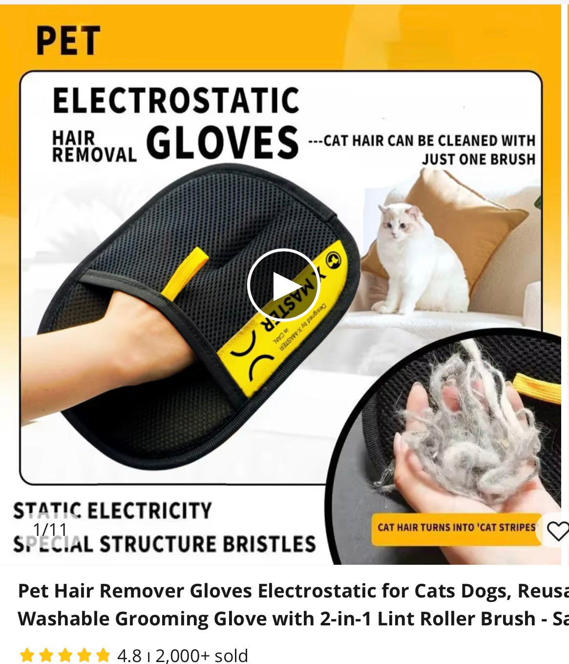 PET GROOMING GLOVE
